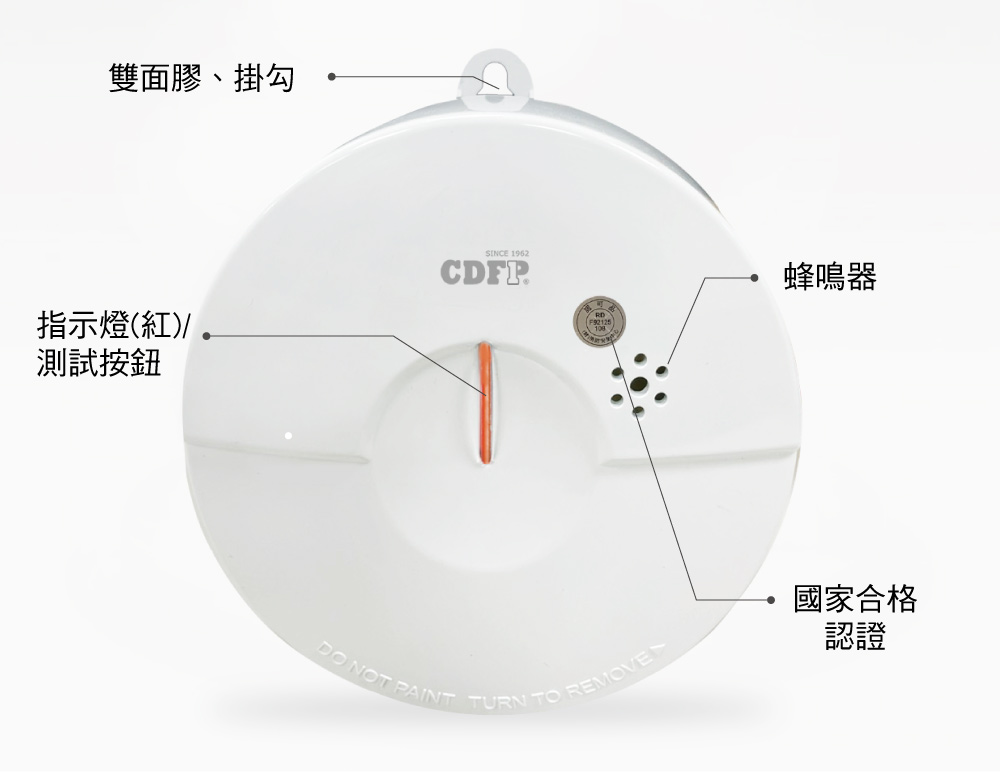 正德防火│光電式偵煙住宅用火災警報器X3入組(初階款) | 熊安心的生活-車用/商用/家用滅火器首選品牌｜正德防火